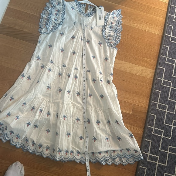 NWT Sea NY Renee Embroidered Strawberry Dress Cream Size S - Picture 7 of 10